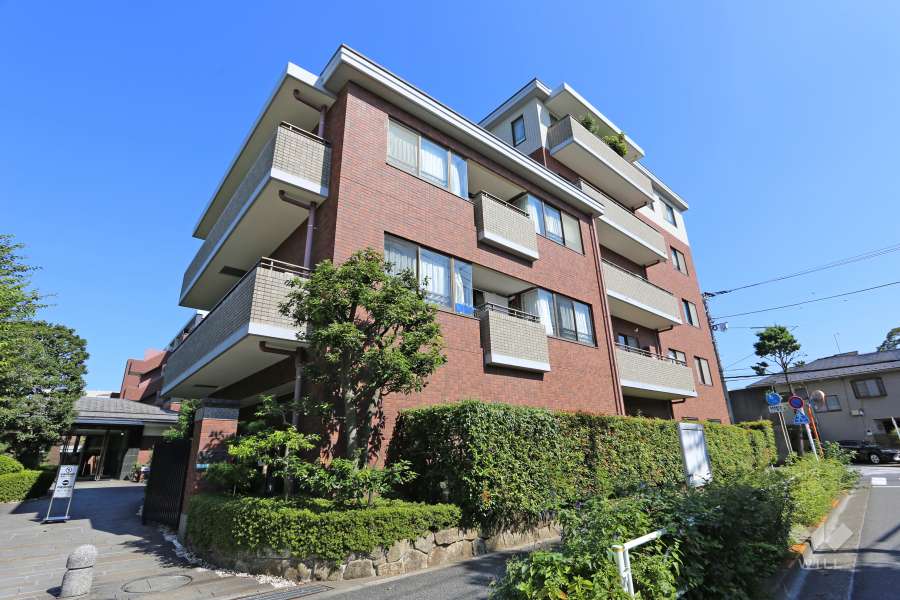 碑文谷ヒルズサレジオ通りの外観（北西側から）