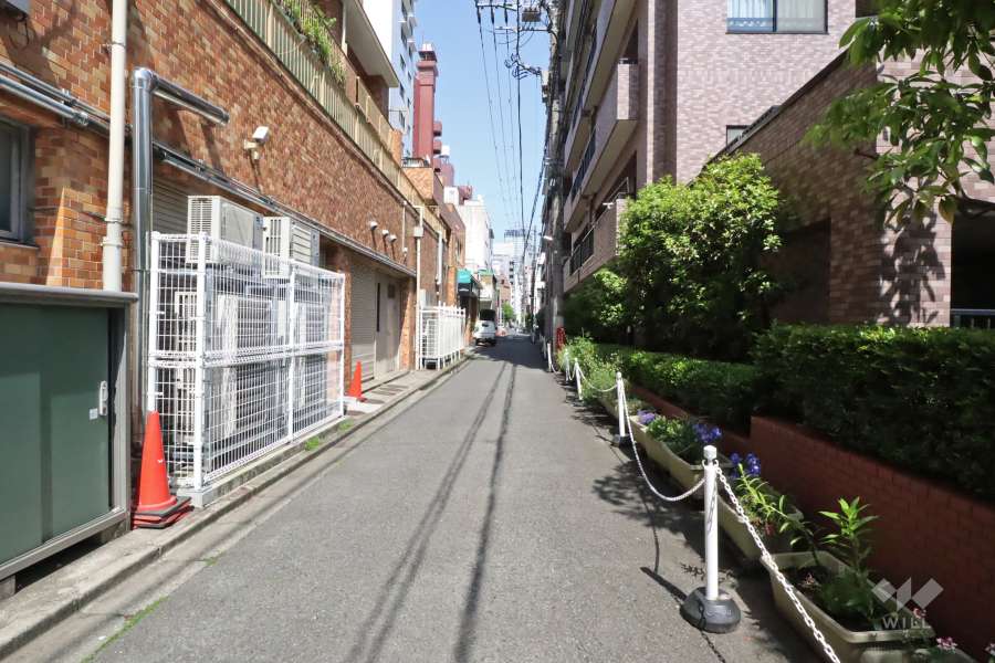 敷地南西側の前面道路