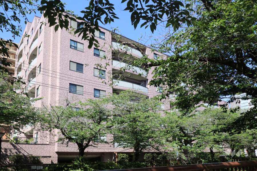 クレッセント目黒青葉台の外観(北東側から)