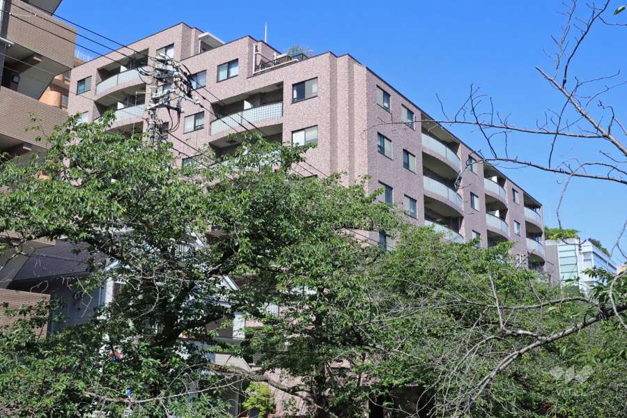 クレッセント目黒青葉台の外観(東側から)