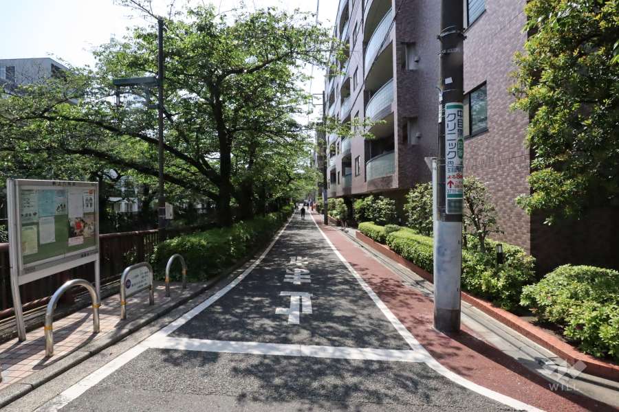 敷地北東側の前面道路