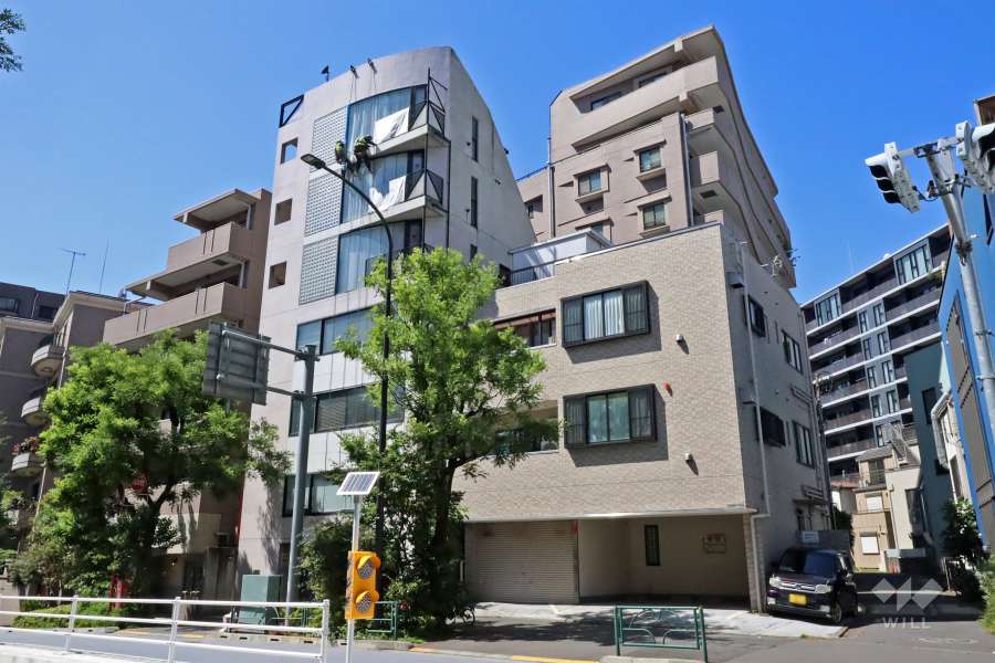 ライオンズステージ渋谷松見坂の外観（南東側から）