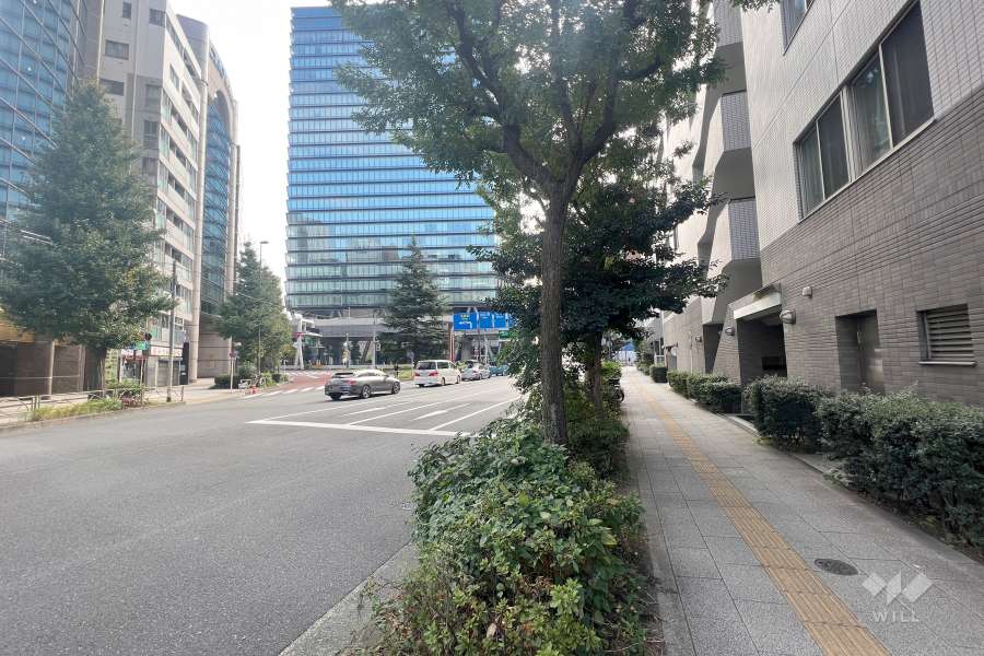 敷地北東側の前面道路