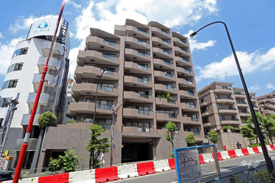 目黒青葉台グランドハイツの外観(南西側から)