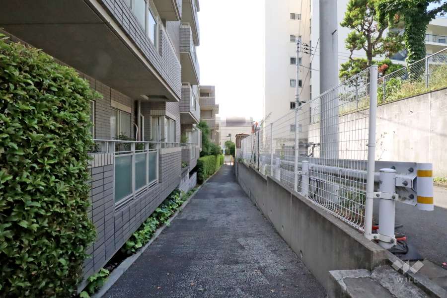 敷地南西側の前面道路