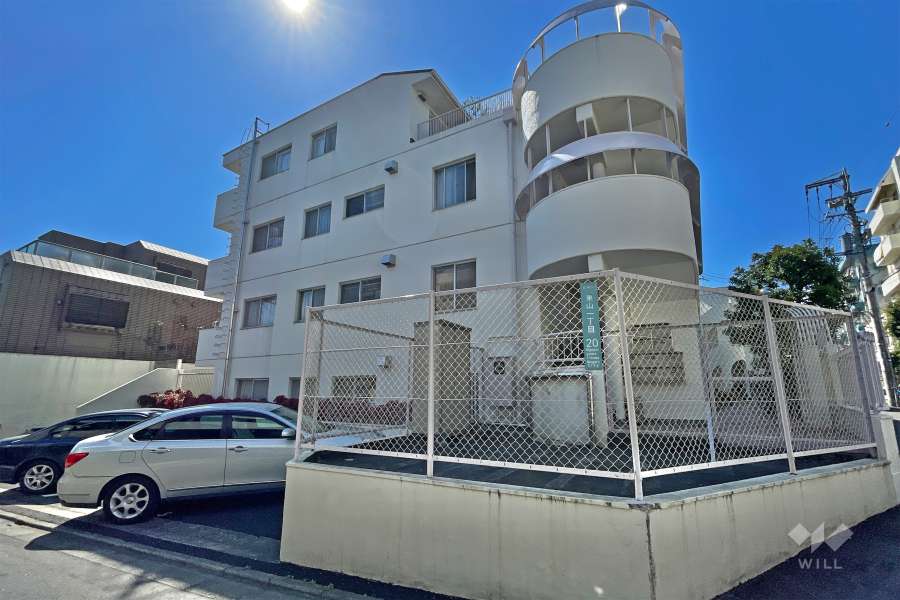 アルカサーノ中目黒の外観（北西側から）