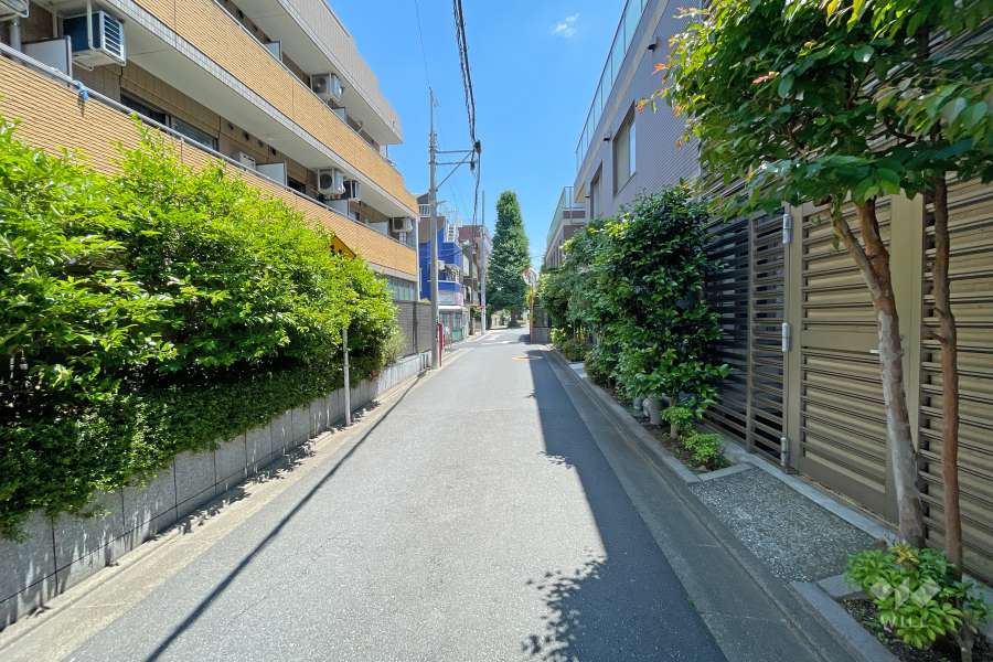 敷地南側の前面道路