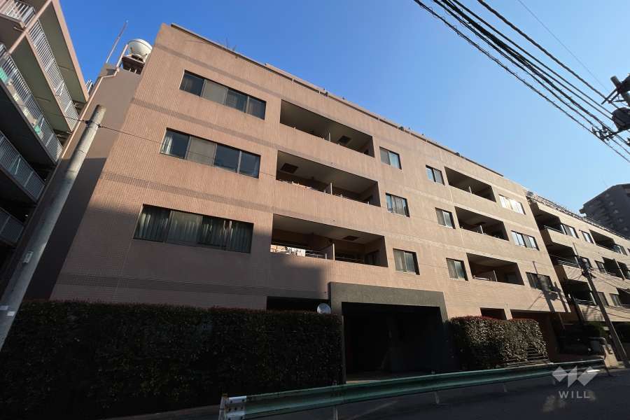 コスモ目黒東山の外観（南西側から）