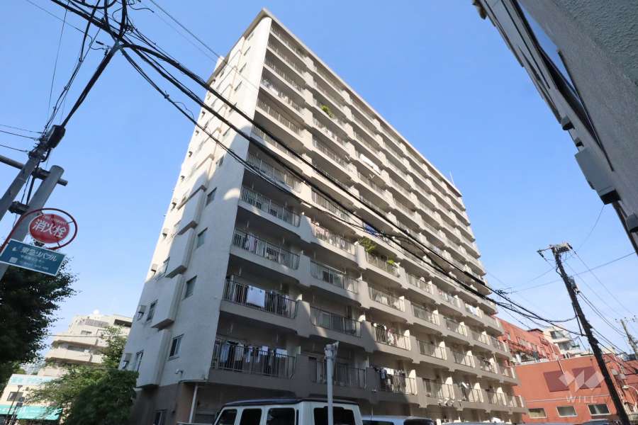 マンションの外観(南西側から)