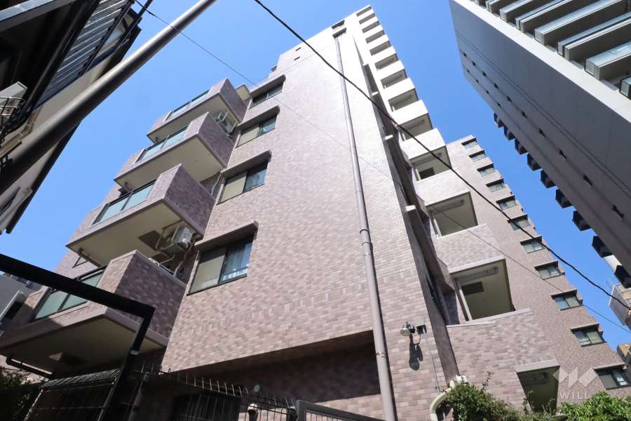 クレッセント中目黒の外観(南側から)