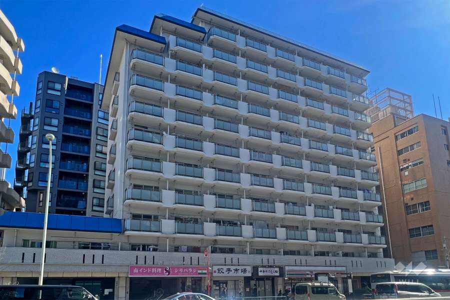 ニックハイム中目黒の外観(北西側から)