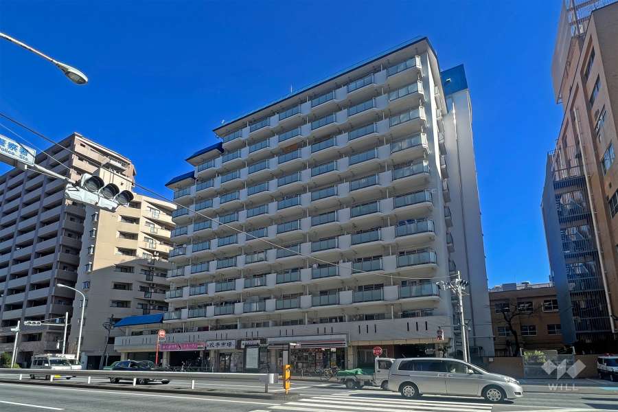 ニックハイム中目黒の外観(南側から)