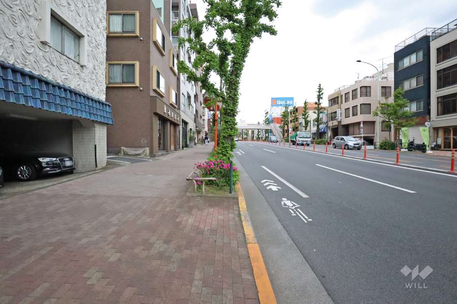 敷地北側の前面道路(東側から)