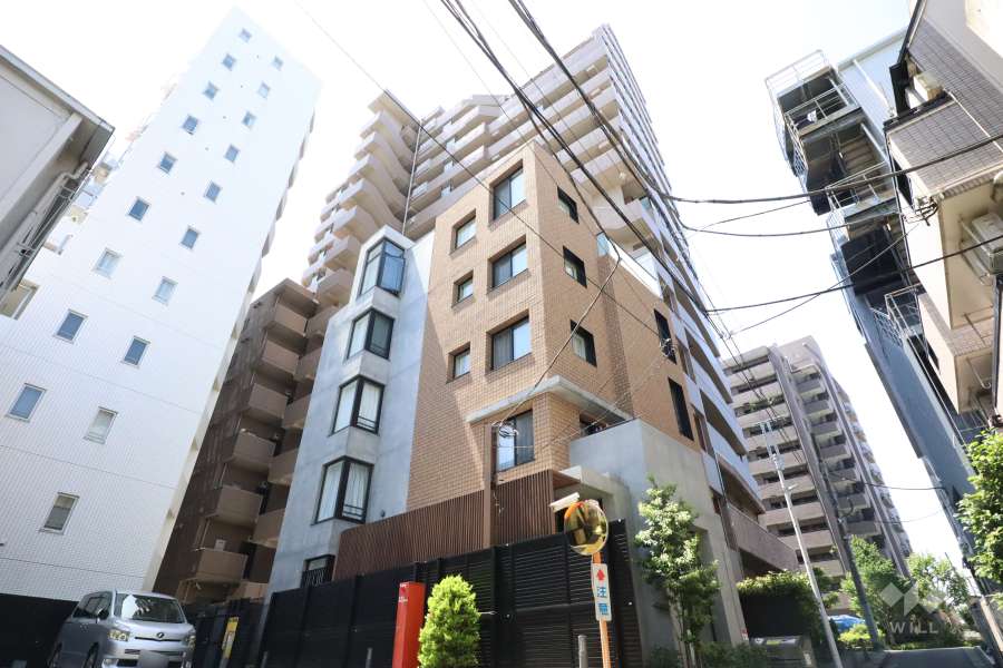 マイキャッスル中目黒３の外観（北東側から）