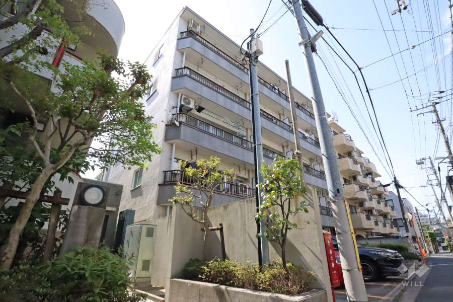 目黒第8コーポの外観（南東側から）