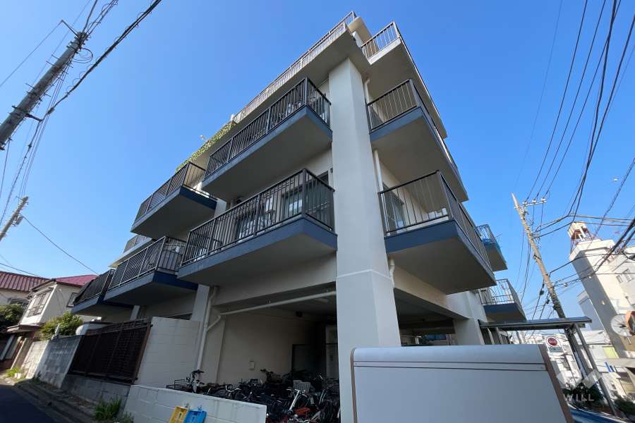 祐天寺ニュースカイマンションの外観(北東側から）