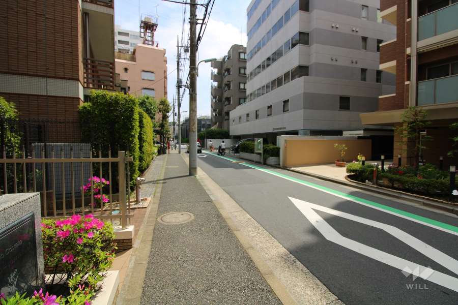 敷地南側の前面道路