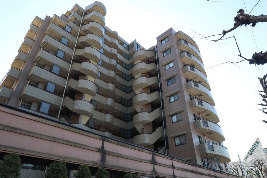 ルイシャトレ自由が丘の外観(北東側から)