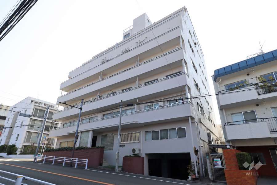 自由ヶ丘第2マンションの外観(北側から)