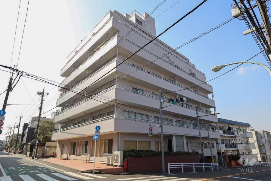 自由ヶ丘第2マンションの外観(南東側から)