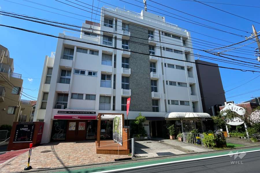 陽輪台自由が丘の外観（北東側から）