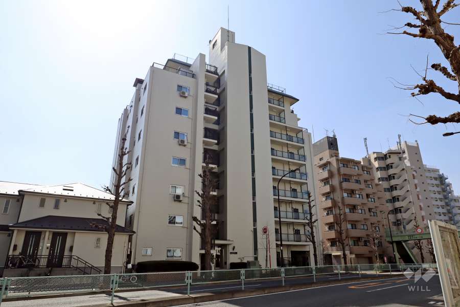 日商岩井第2自由が丘マンションの外観（北東側から）