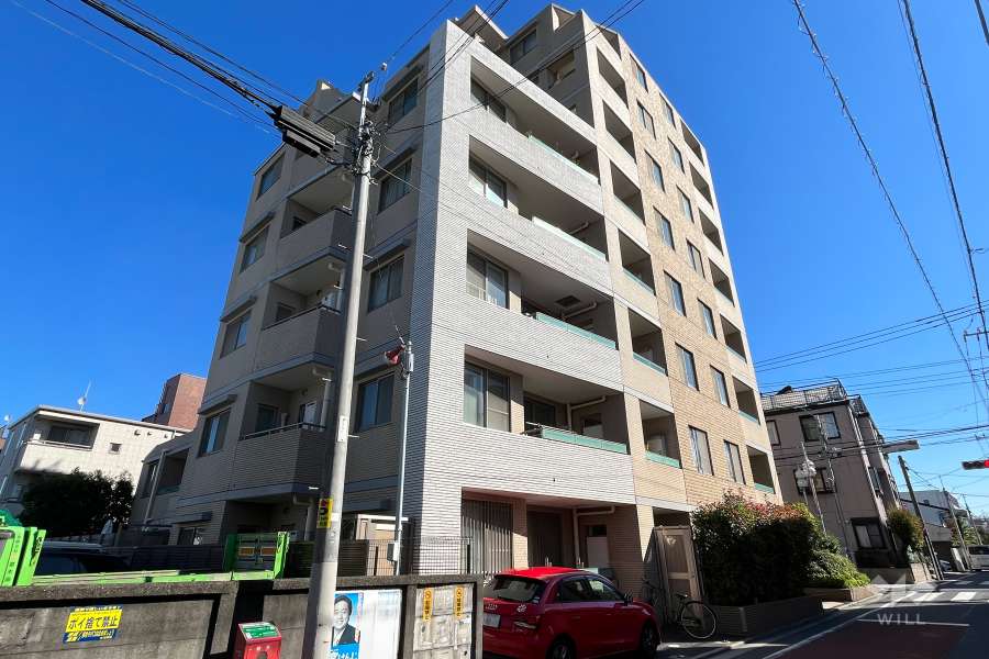 カーサフェリス目黒洗足の外観（南西側から）