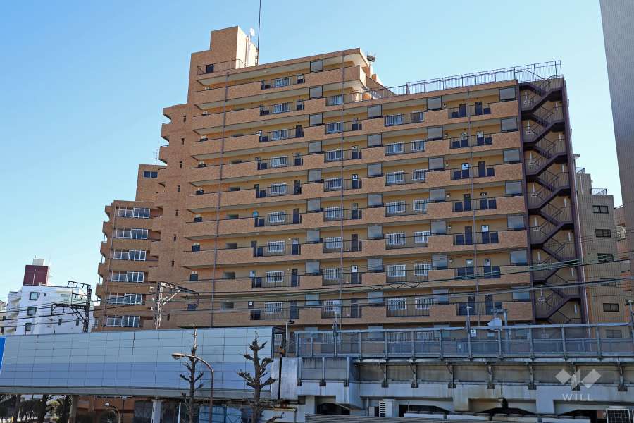 都立大ハイツの外観(西側から)