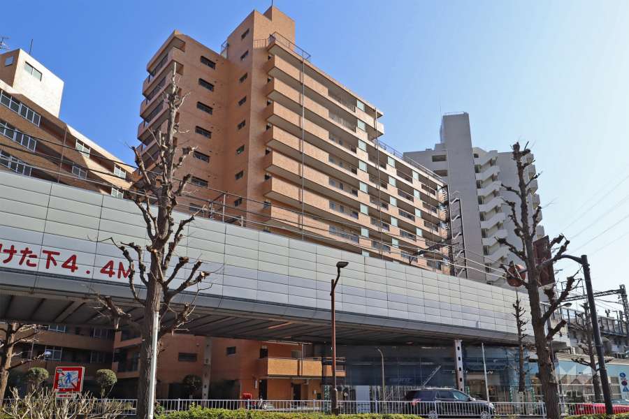 都立大ハイツの外観(北西側から)