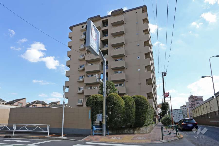 日商岩井碑文谷マンションの外観（北西側から）