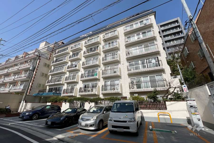 秀和目黒レジデンスの外観(南側から）