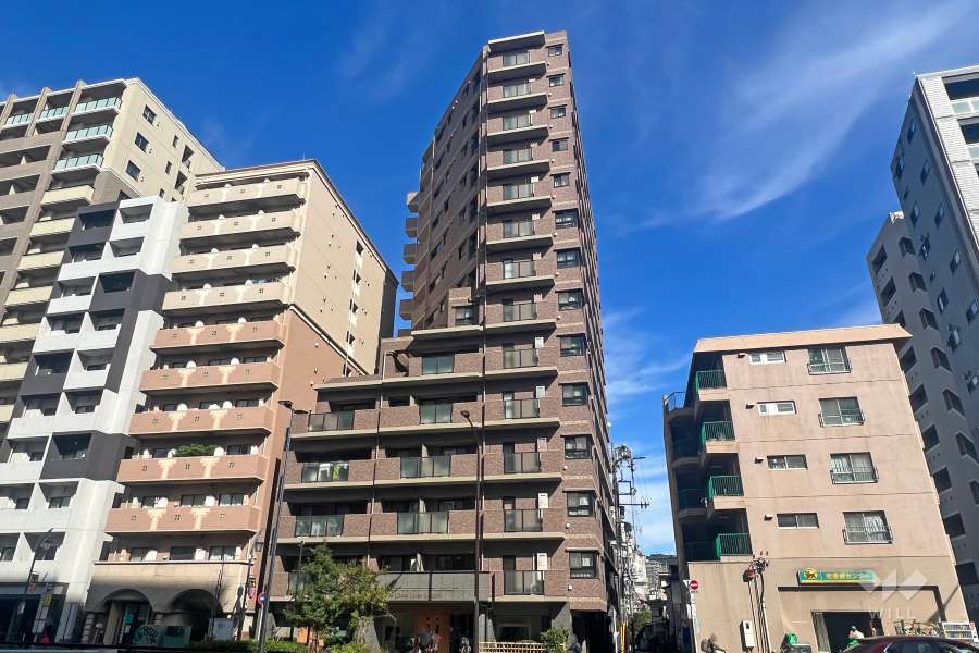 ライオンズプラザ目黒の外観(南西側から)