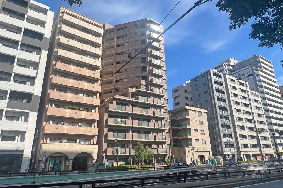 ライオンズプラザ目黒の外観(西側から)