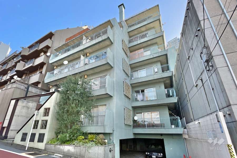 マンション下目黒苑の外観（南西側から）