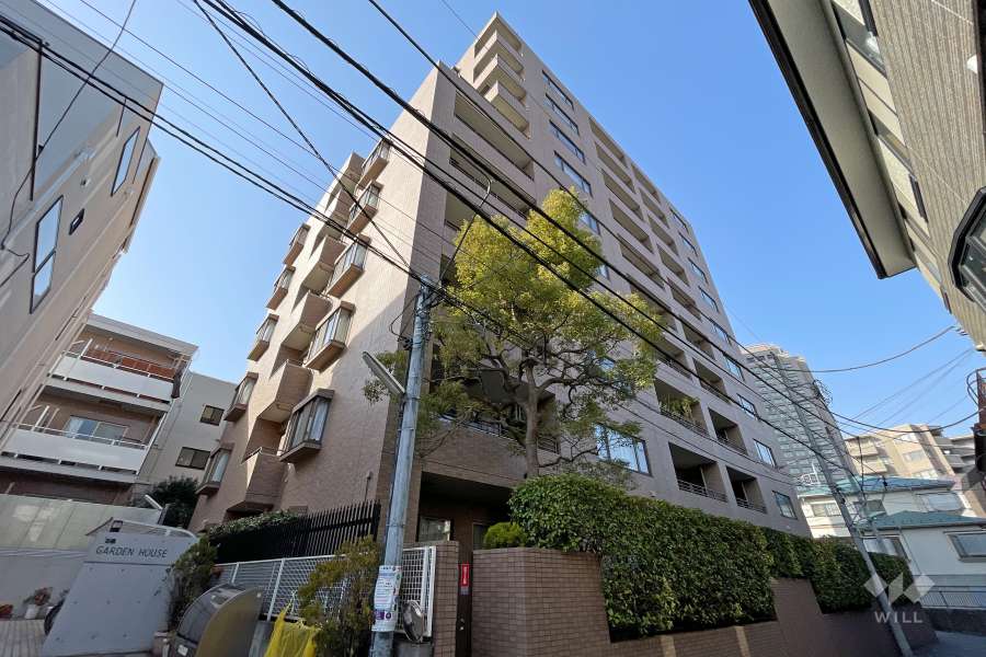 クリオレミントンハウス恵比寿の外観(南東側から)