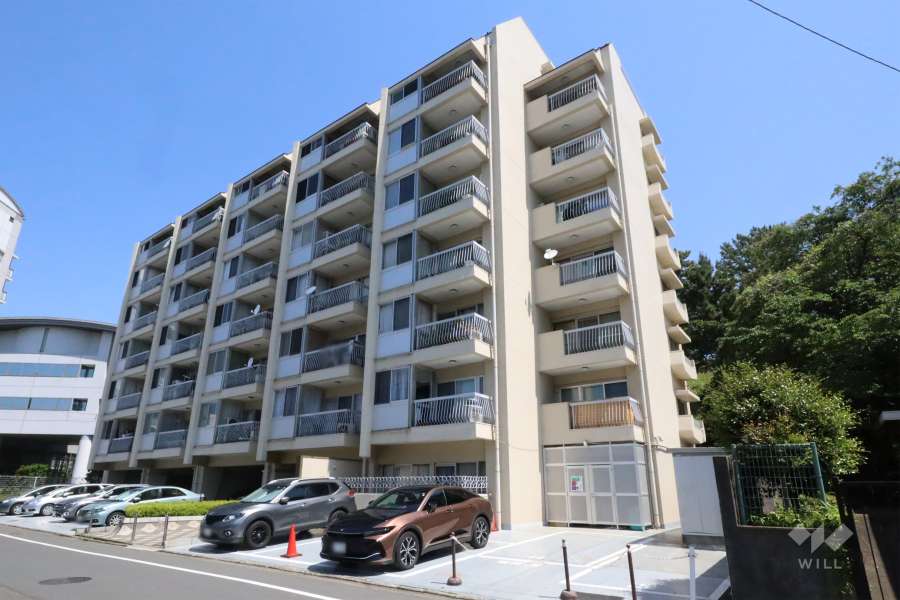 まんしょん中目黒の外観(南側から)