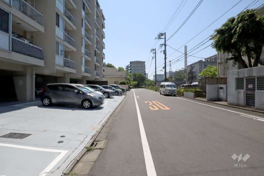 敷地南西側の前面道路