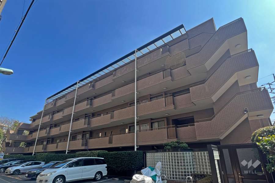 朝日マンション上目黒台の外観(南西側から)