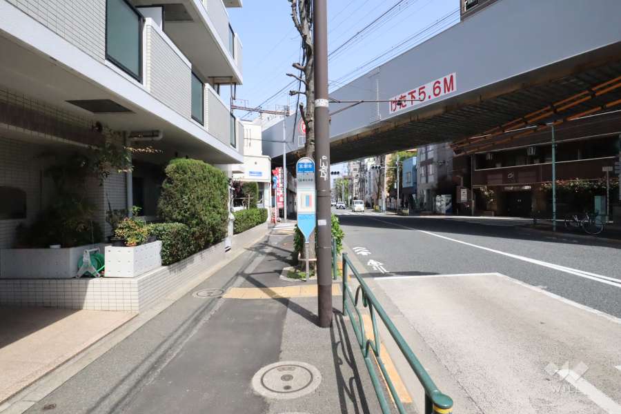 敷地南側の前面道路　