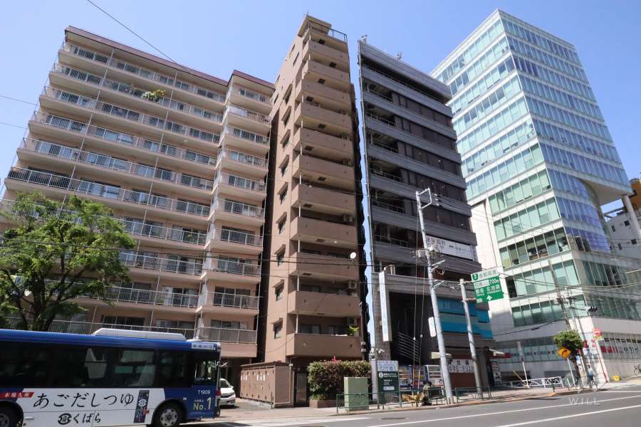 マイキャッスル目黒の外観(南西側から)