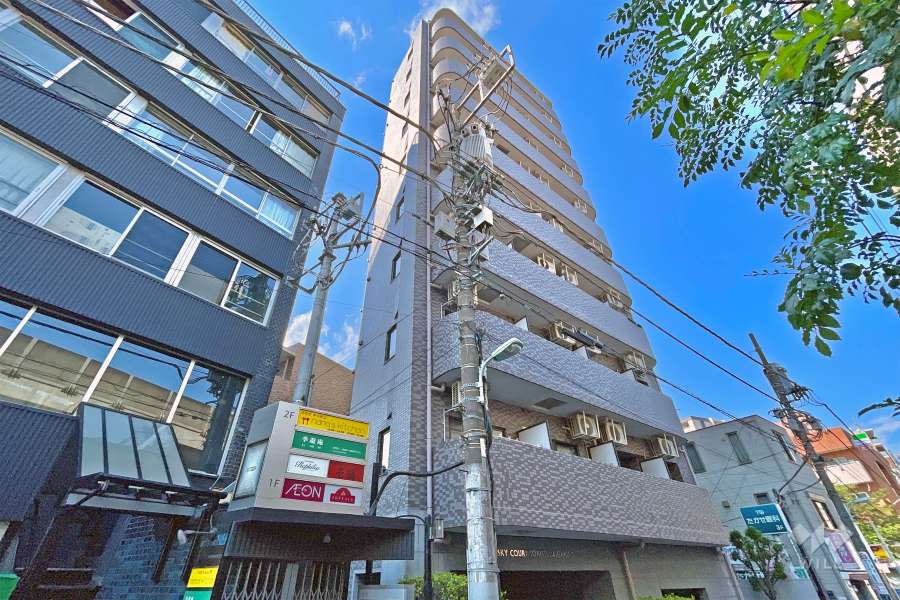 スカイコート都立大学第２の外観（南側から）
