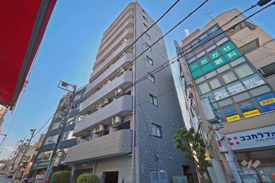 スカイコート都立大学第２の外観（東側から）