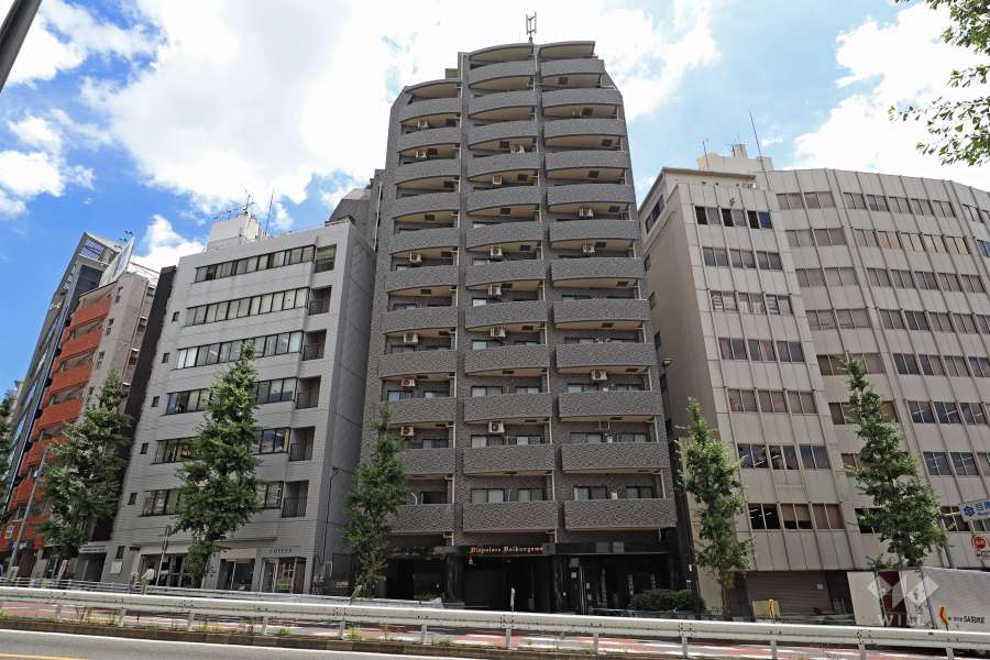 ダイアパレス代官山の外観（北側から）