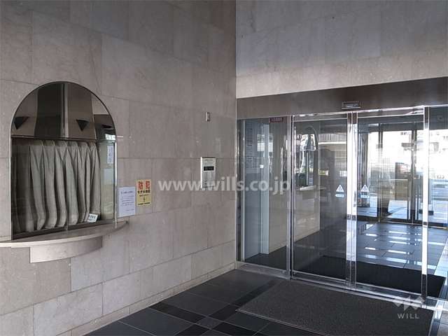 オートロック付きのエントランス