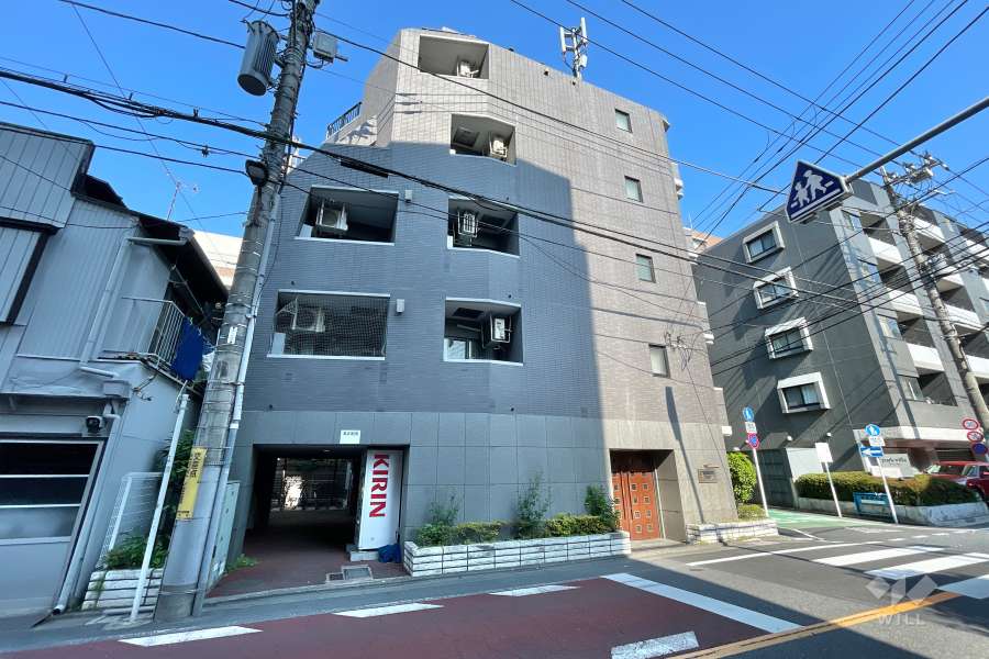 エクセリア都立大の外観（北西側から）