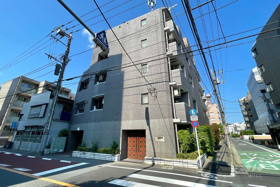 エクセリア都立大の外観（南西側から）