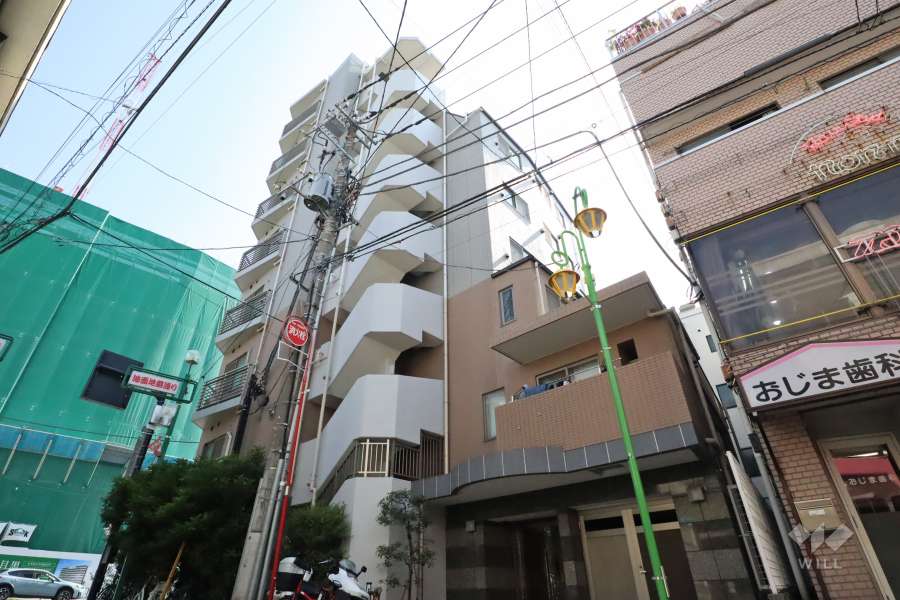 ジェイパーク目黒祐天寺の外観(北東側から)