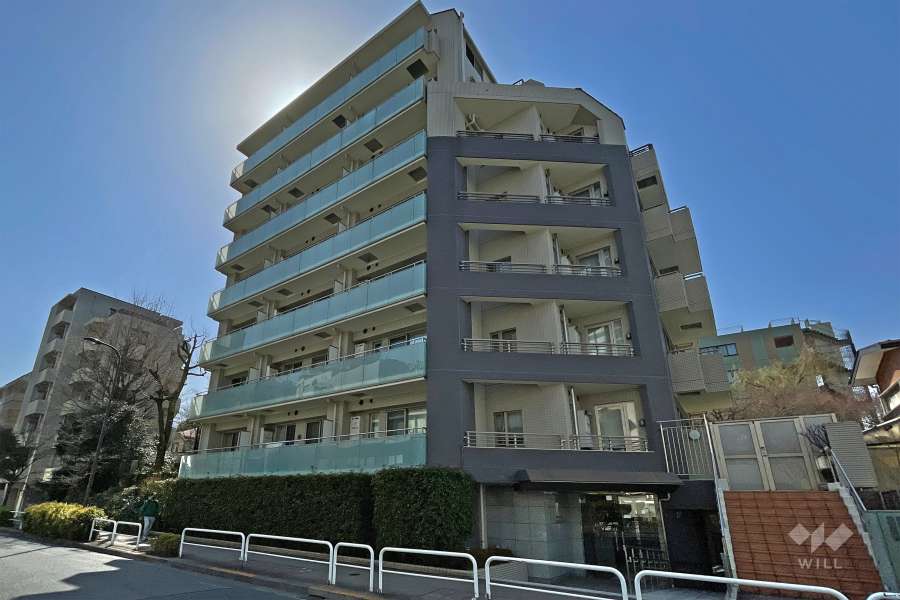 ラコント恵比寿プライベートレジデンスの外観（北東側から）