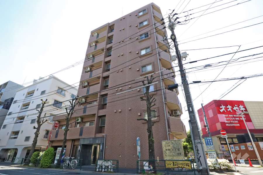 ステージファースト祐天寺の外観(西側から)