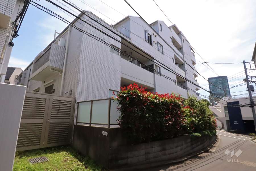 リシェ駒場東大前の外観(北西側から)
